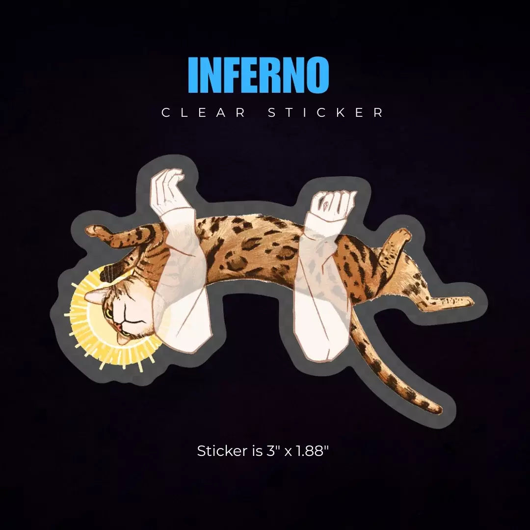 Inferno - Clear Contour Sticker  thumbnail