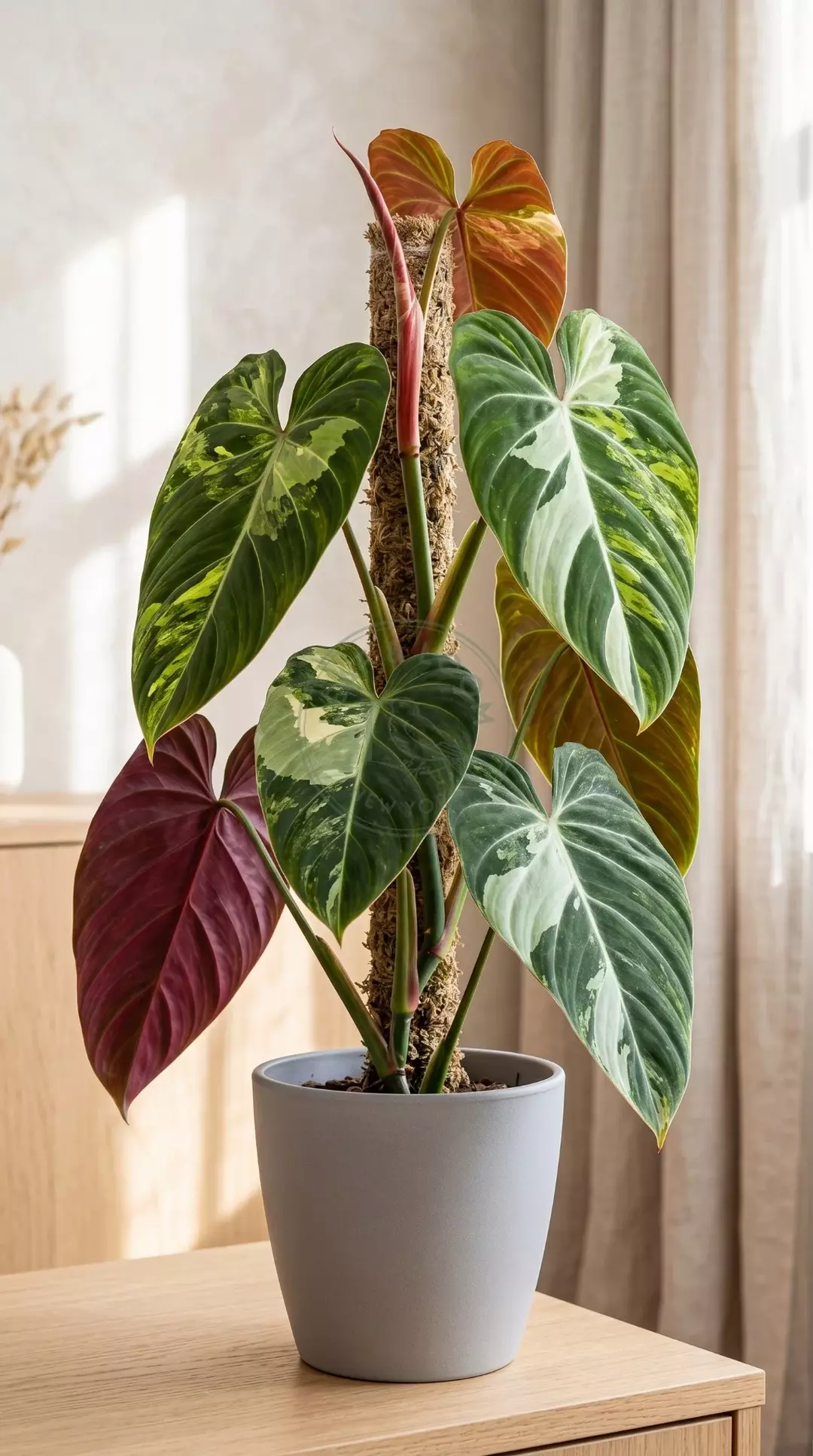 Philodendron El Choco Red Variegated TC (1 pack) thumbnail
