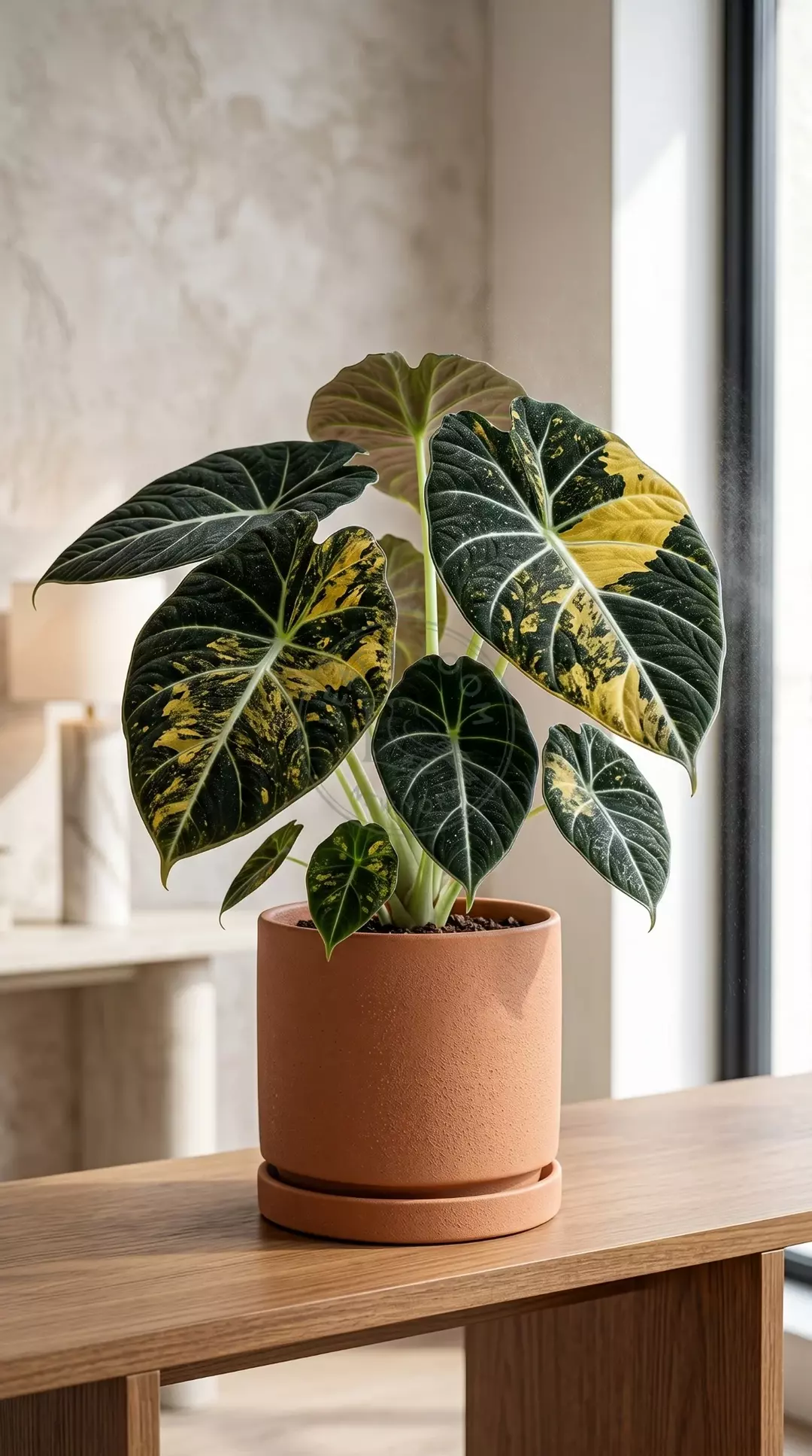 Alocasia Black Velvet Gold TC (1 pack) - Rare Variegation thumbnail