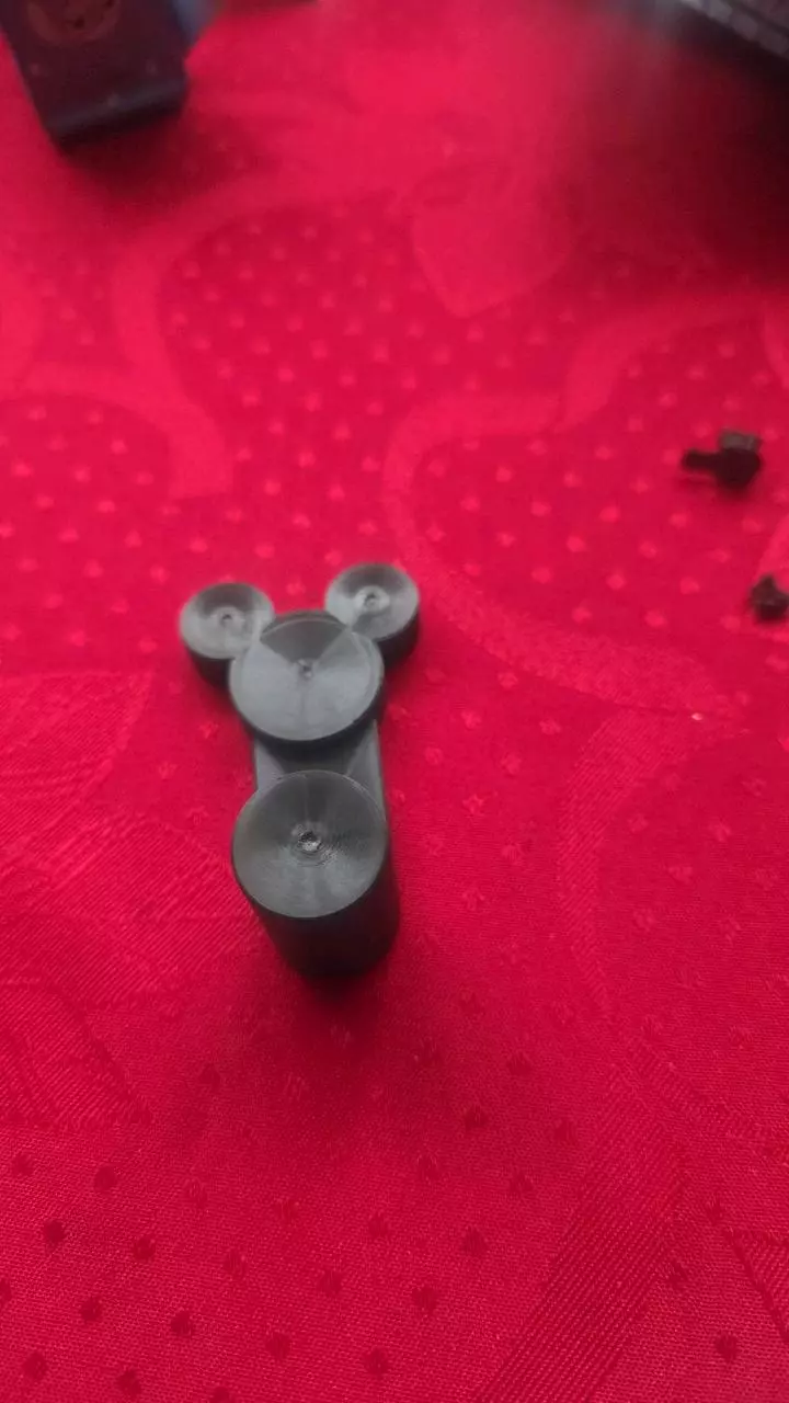 Mickey 3d printed loungefly bag hanger black thumbnail