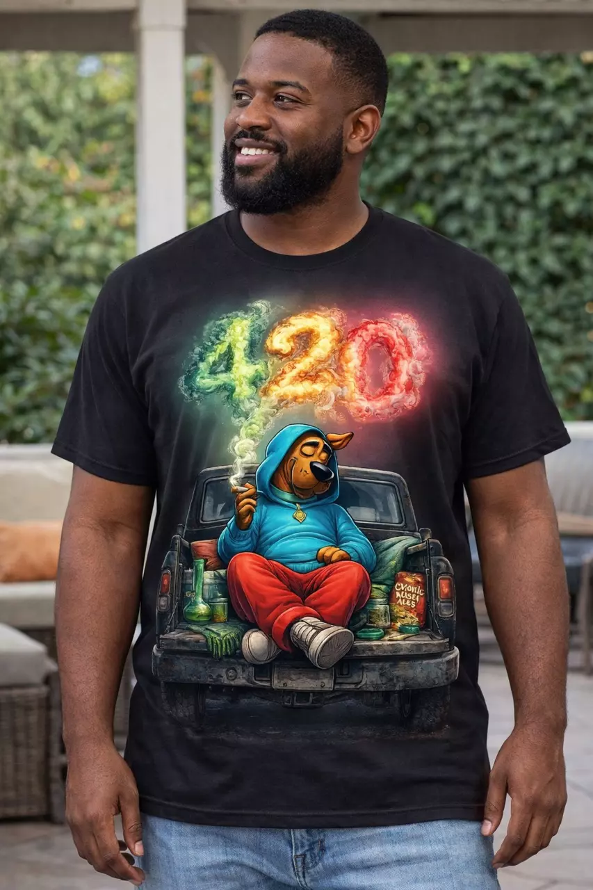 420 Chill Scooby Tailgate Tee – Smoke Art Edition thumbnail