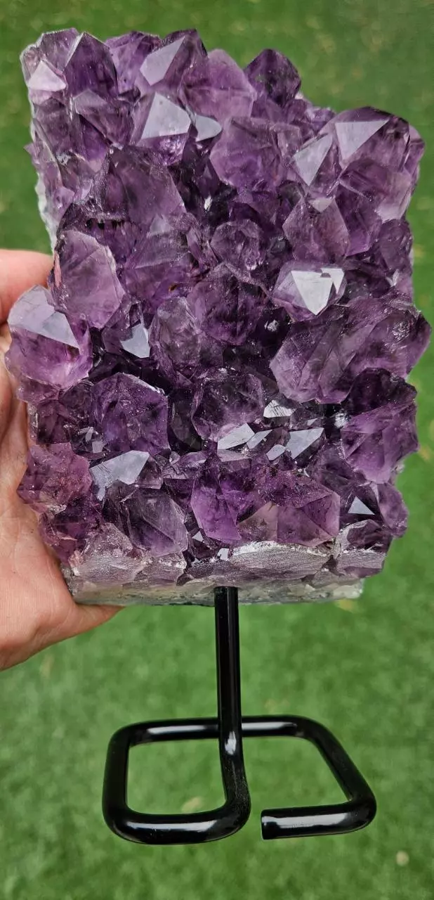 Brazilian raw amethyst with removable stand thumbnail