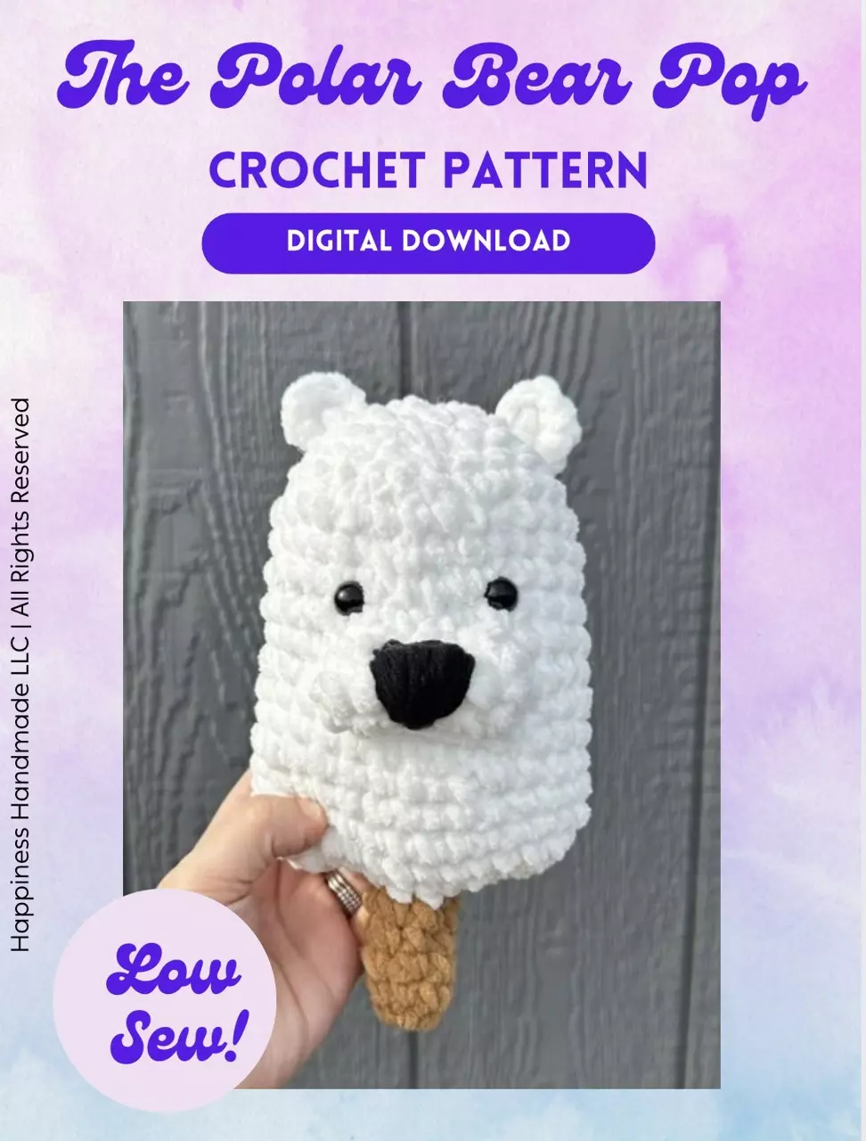 The Polar Bear Pop Crochet Pattern - DIGITAL DOWNLOAD thumbnail