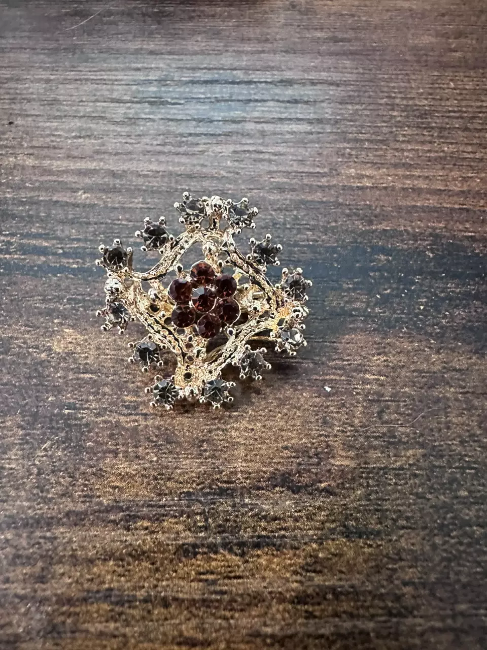 1.2 inch snowflake brooch thumbnail