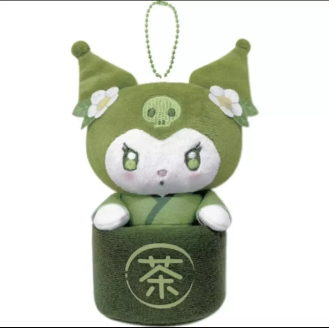 Hatayama Corporation Sanrio Mascot Pouch Matcha Bowl Kuromi thumbnail
