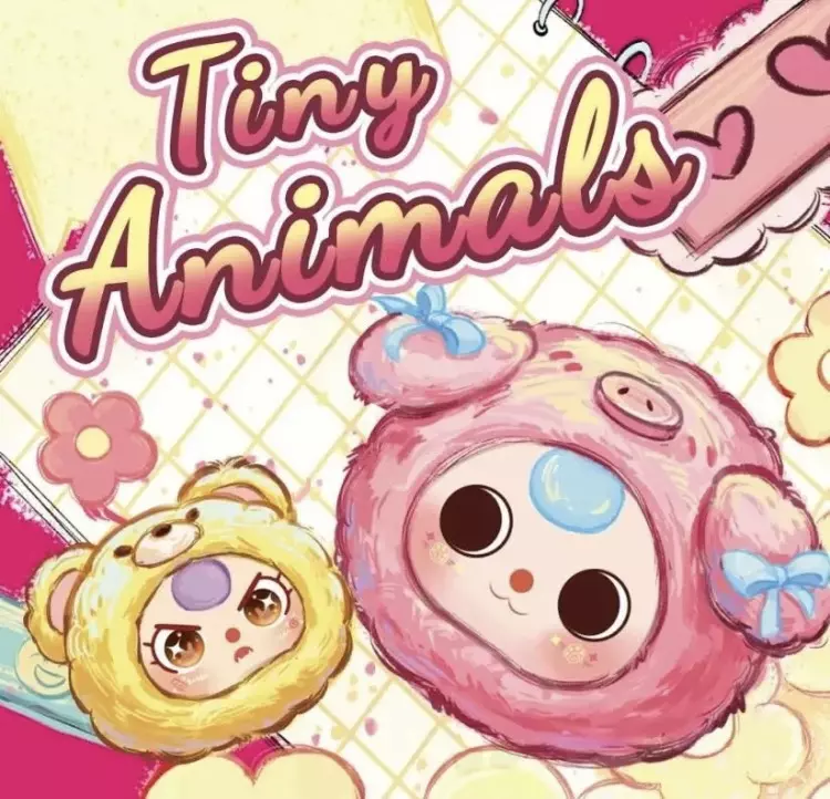 Baby Three Tiny Animal Heads Plush Pendant thumbnail