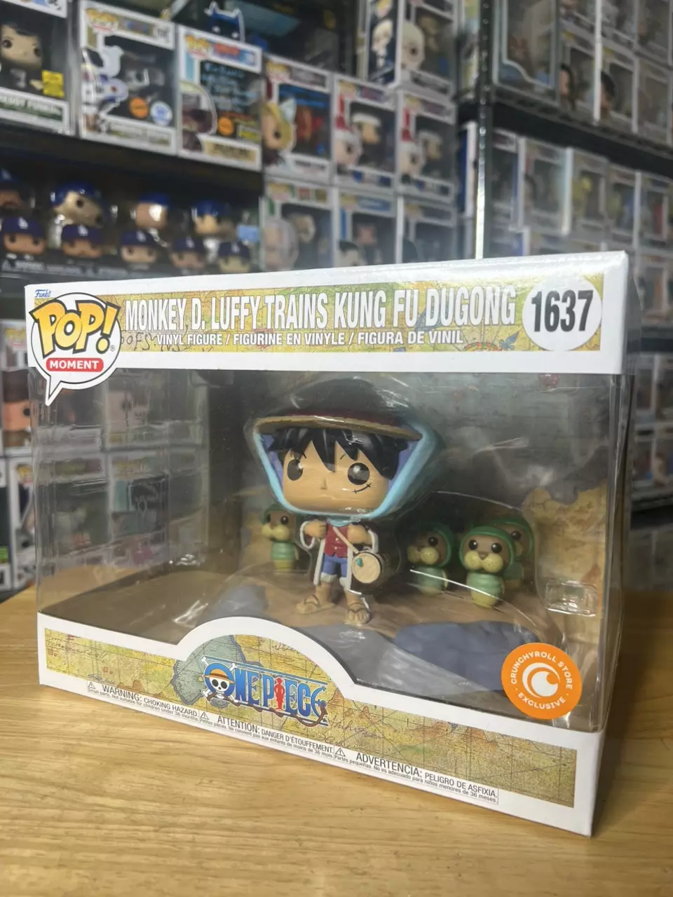 Funko Pop! Moment: One Piece - Monkey D. Luffy Trains Kung Fu Dugong #1637 exc. thumbnail