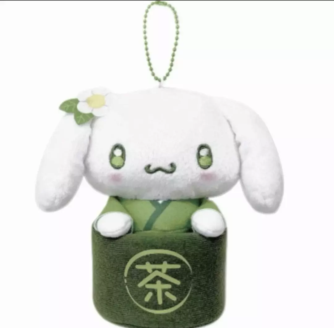 Hatayama Shoji Sanrio Mascot Pouch, Matcha Bowl, Cinnamoroll, Approx. H13 X W7cm thumbnail