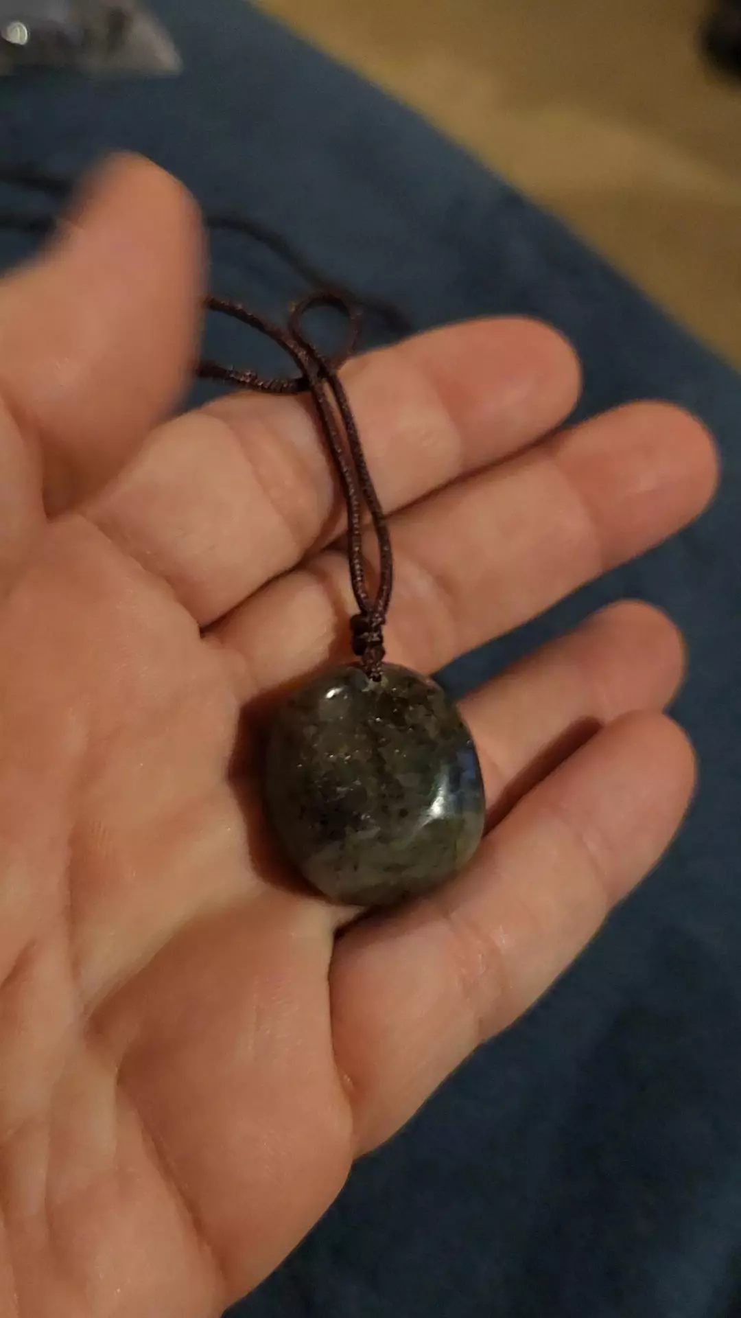 Labradorite necklace on adjustable string thumbnail