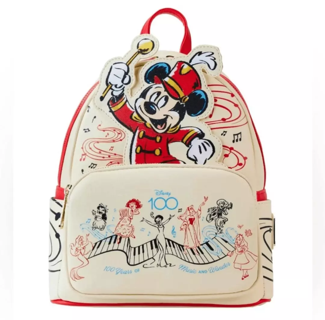 Loungefly Disney Mickey Musician Disney 100 Anniversary Mini-Backpack thumbnail