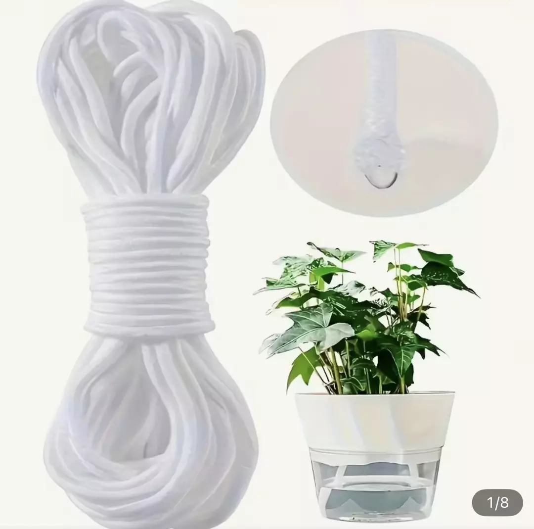 ADD ON ONLY! White Rope for Plant Self Watering Pots thumbnail