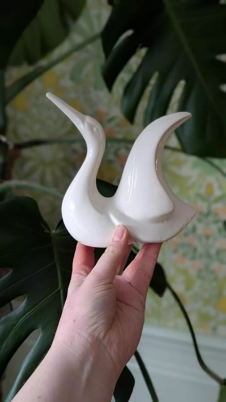 unique ceramic bird figurine - made in brazil thumbnail