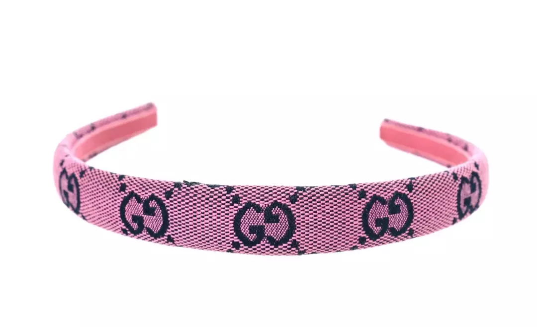 New Gucci Pink Logo Headband thumbnail