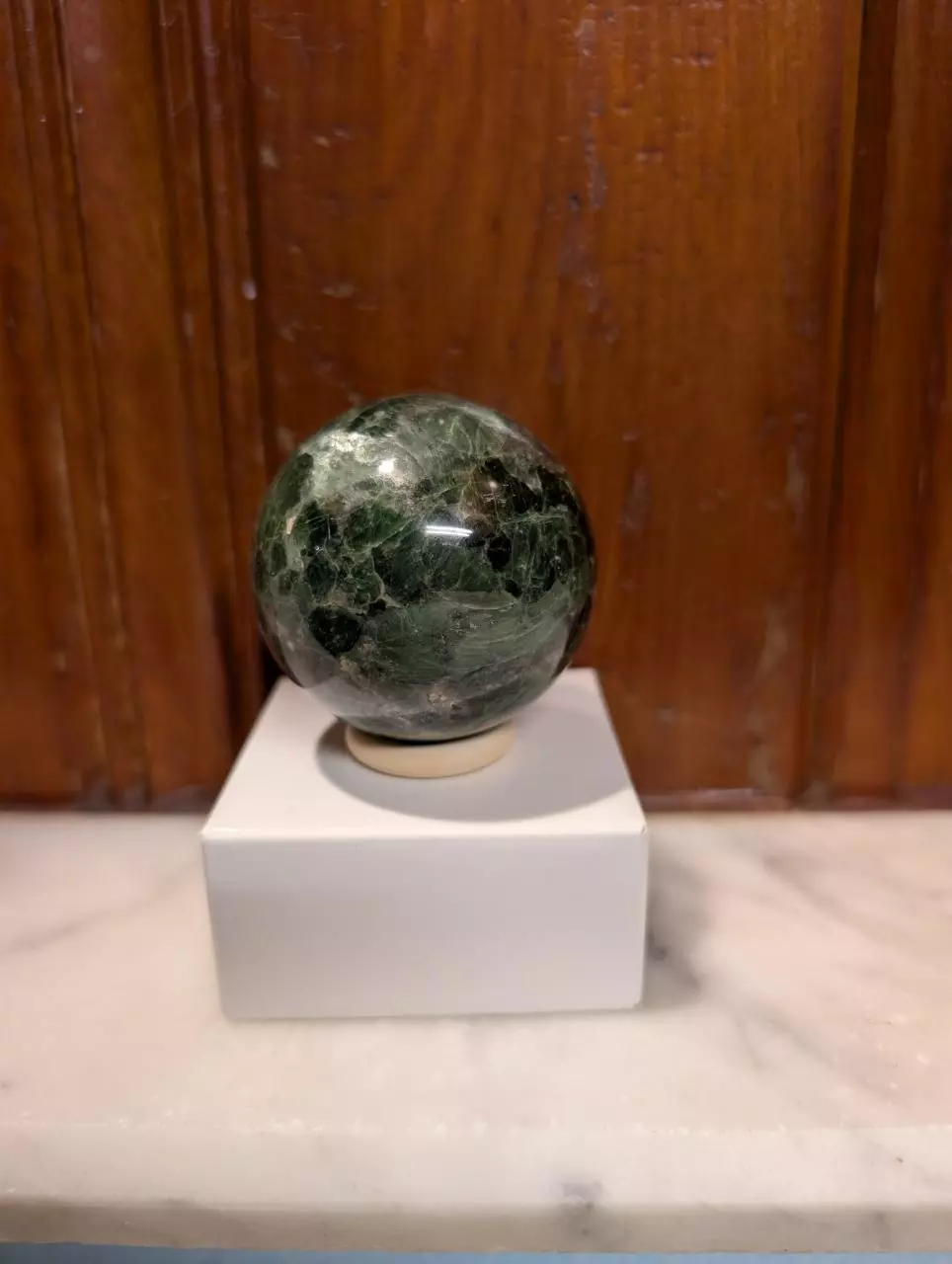 Flashy diopside sphere thumbnail