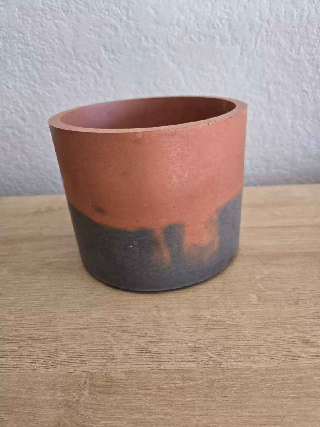 6" concrete terracotta/charcoal planter. thumbnail