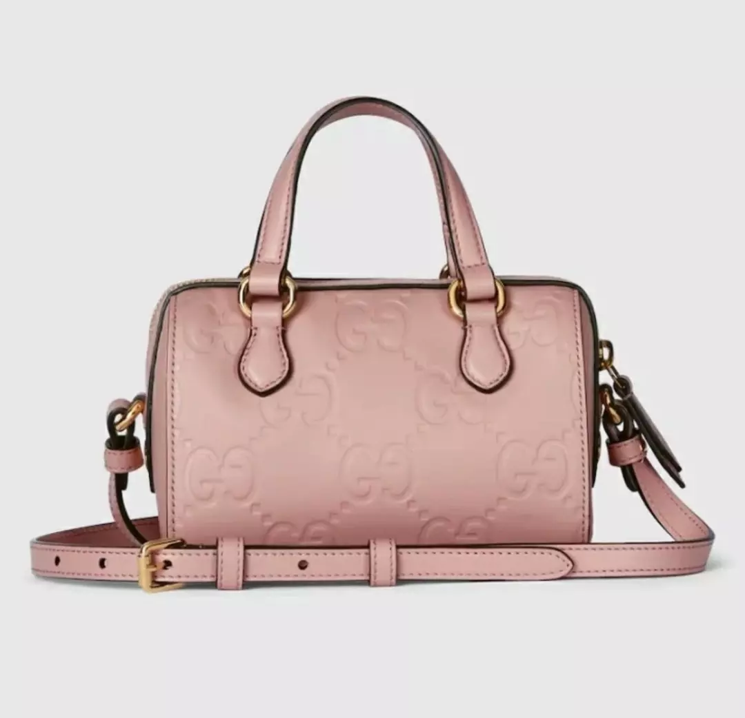 NEW Gucci GG Super Mini Handbag SOFT PINK thumbnail
