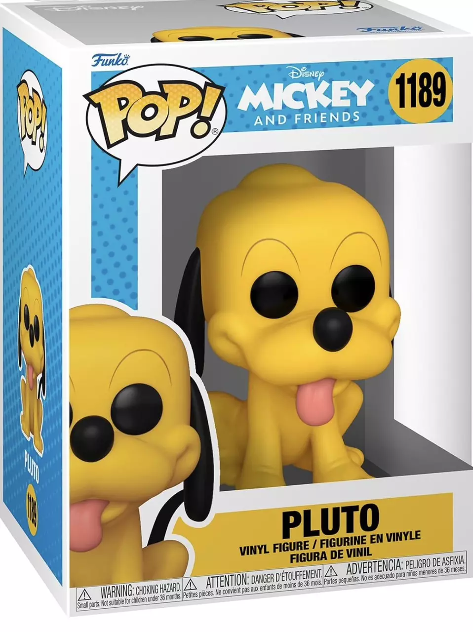 Funko Pop! Vinyl: Disney MICKEY AND FRIENDS - Pluto #1189 thumbnail