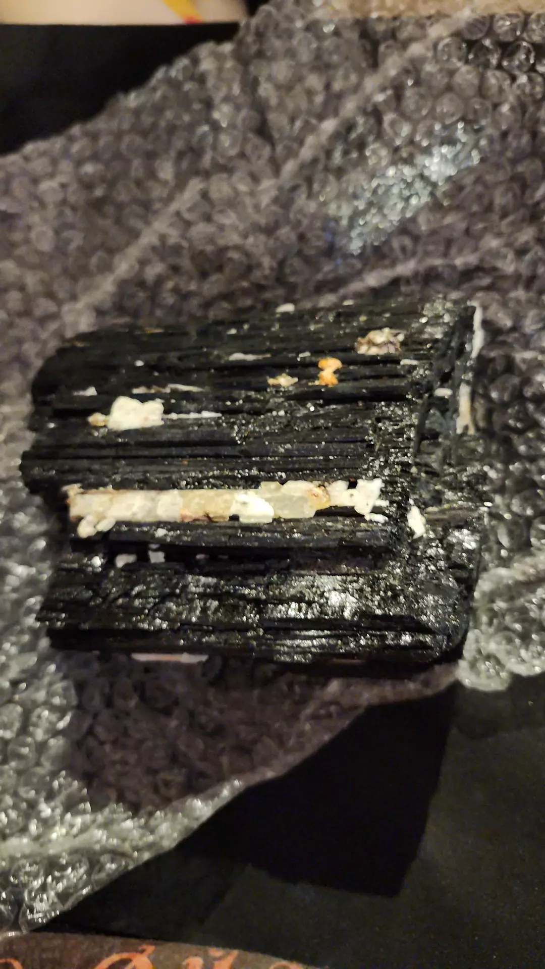 Black tourmaline with quartz log was 325 thumbnail