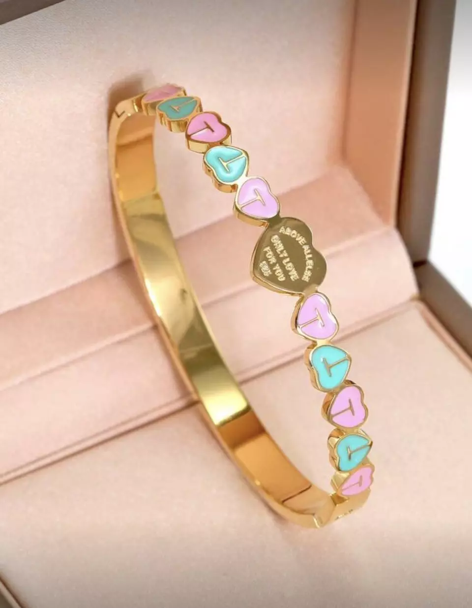 Heart T stainless steel bracelet thumbnail