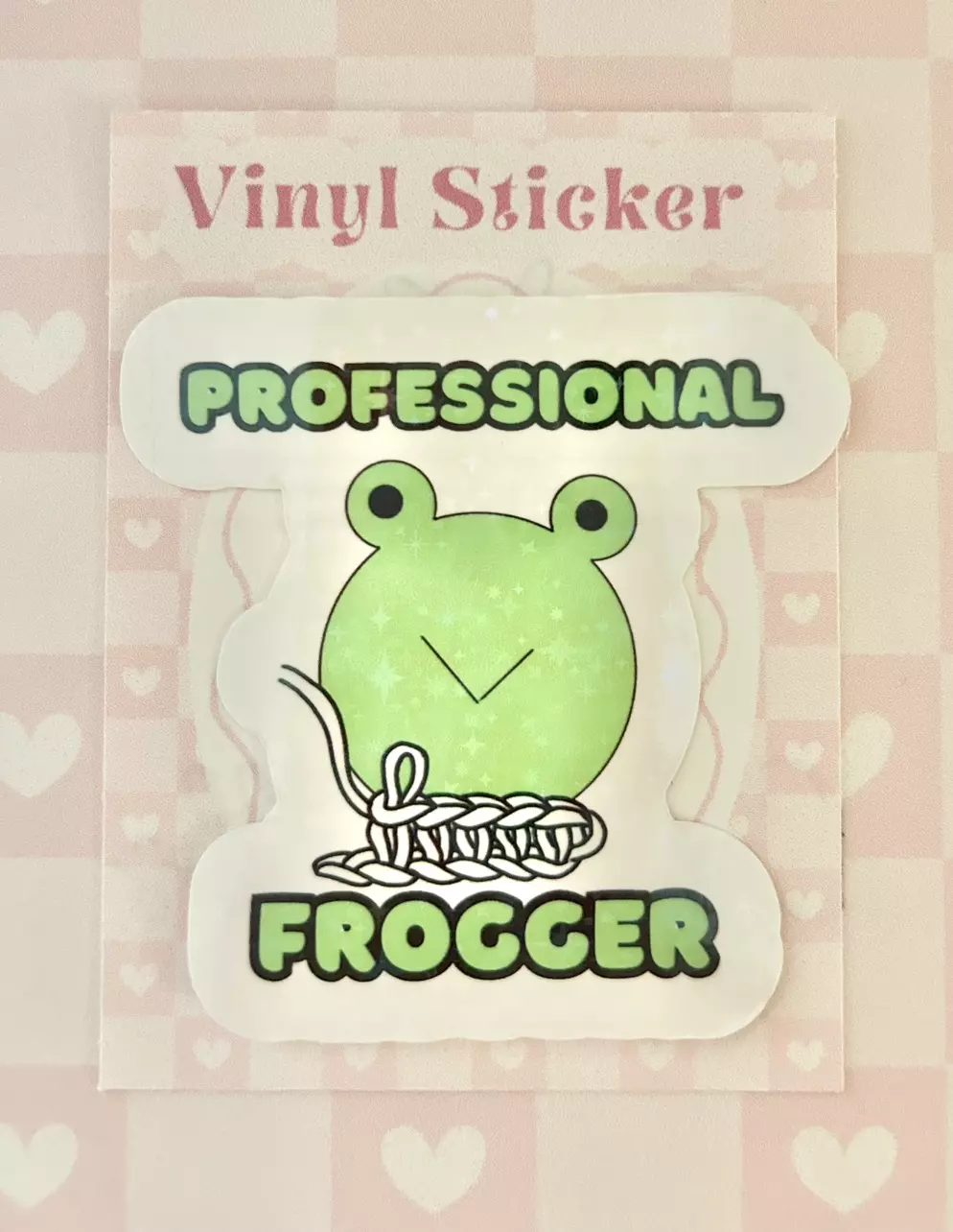 Professional frogger vinyl sticker thumbnail