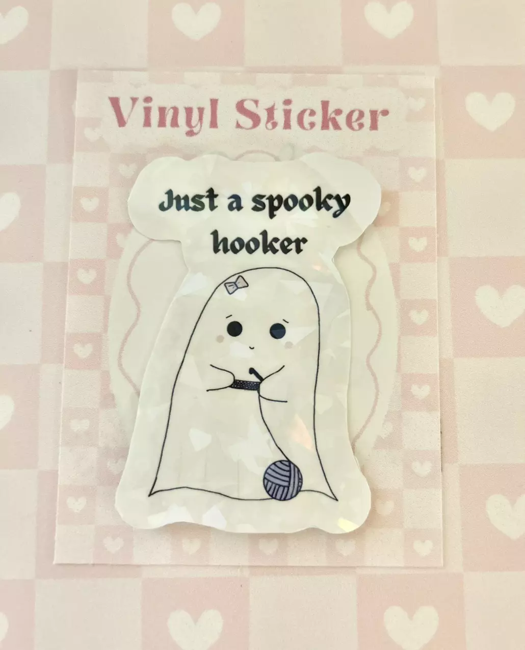 Just a spooky hooker vinyl sticker thumbnail