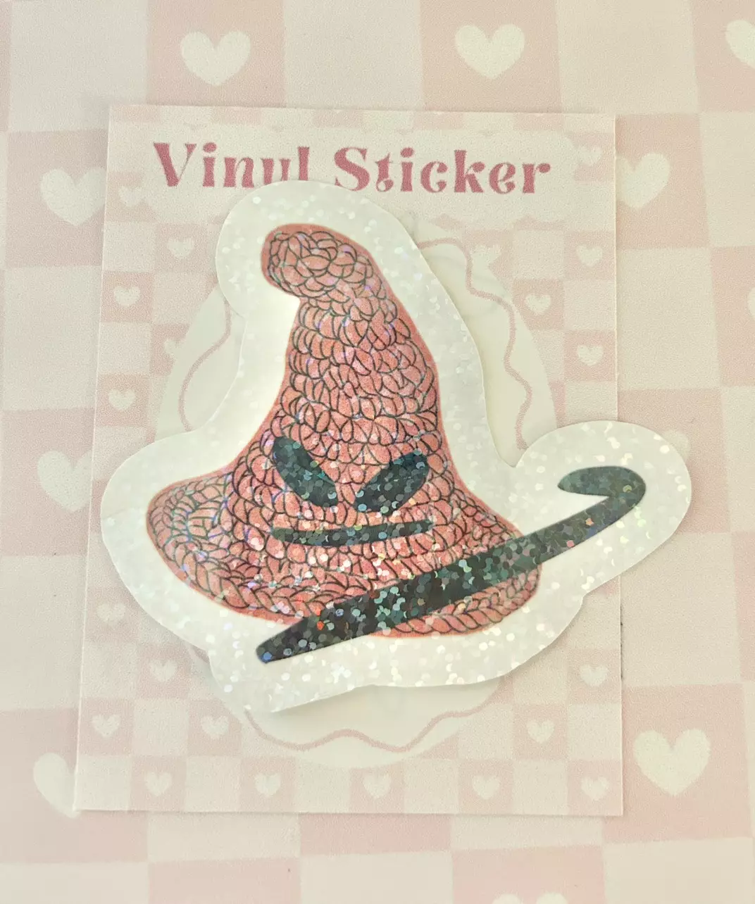 Hat and hook vinyl sticker thumbnail