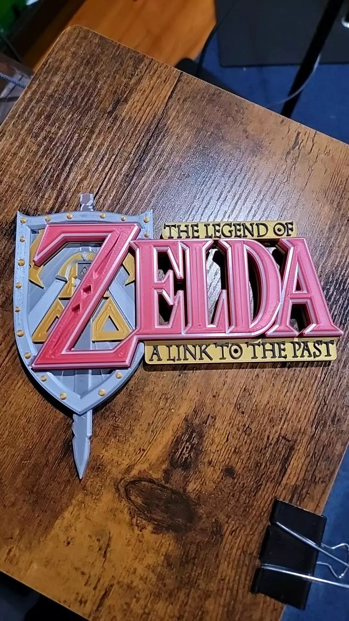 3D: Legend of Zelda A Libk to the Past Sign / Wall Hang thumbnail