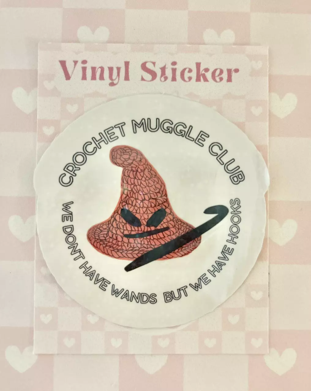 Crochet muggle club vinyl sticker thumbnail