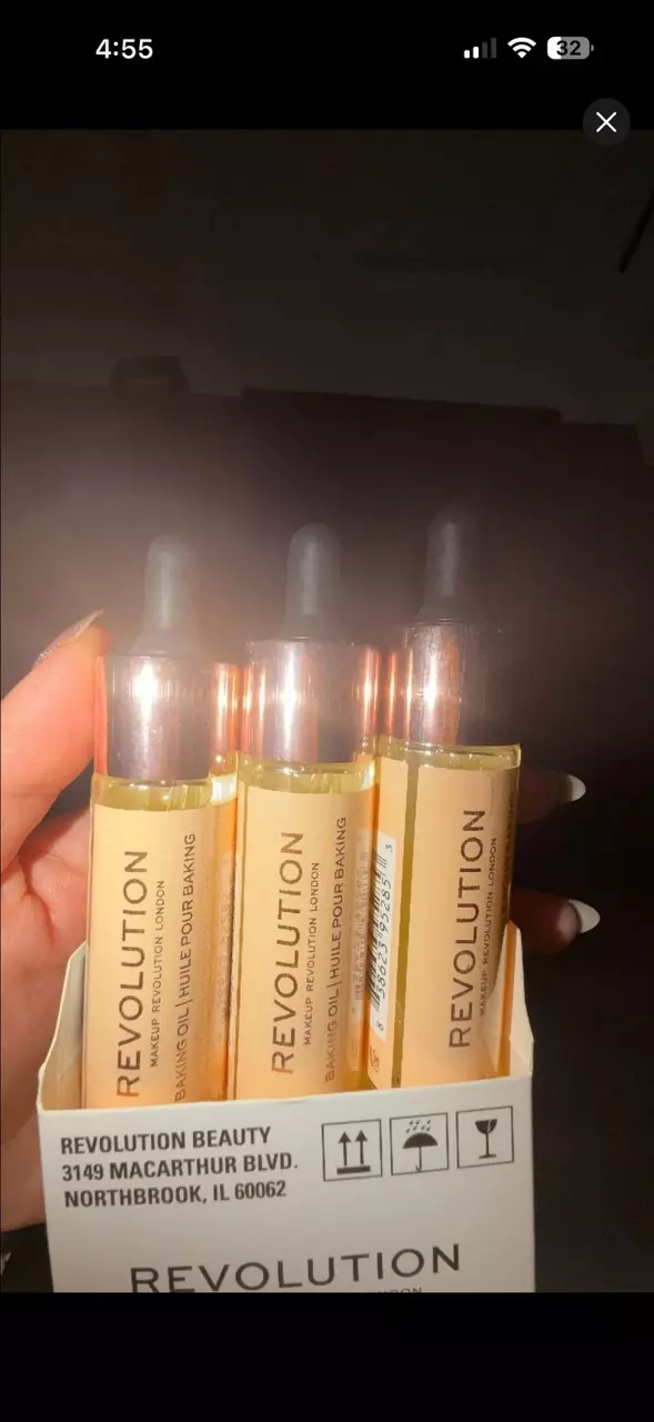 3 pack Revolution baking oil - for that perfect primed skin for  makeup thumbnail