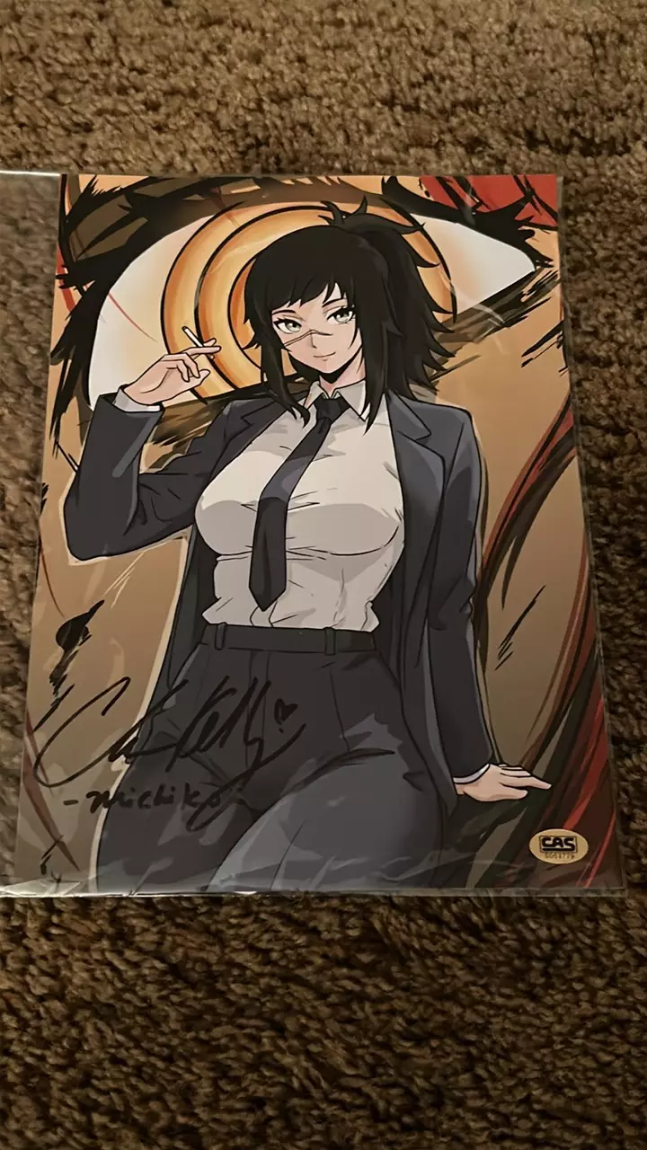 Poster: Chainsaw Man Michiko | Signed By: Christina Kelly thumbnail