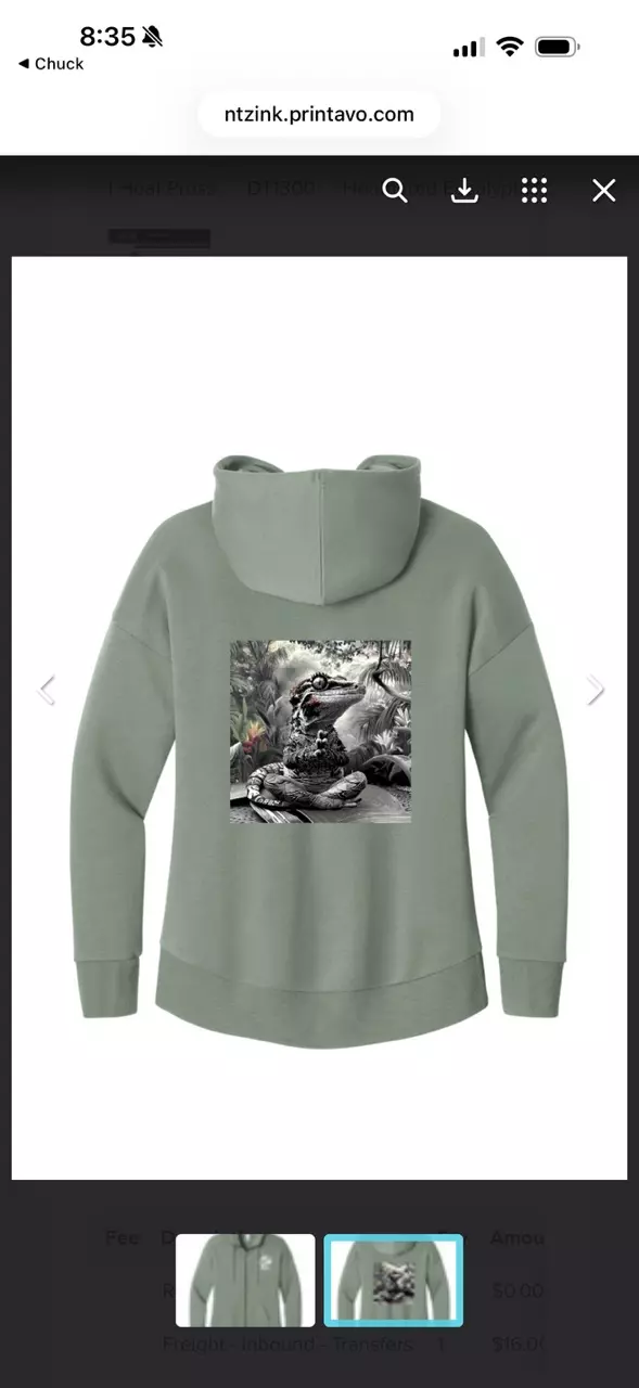 Pre-order New Color ** Namaste zip/hoodie List size in notes thumbnail