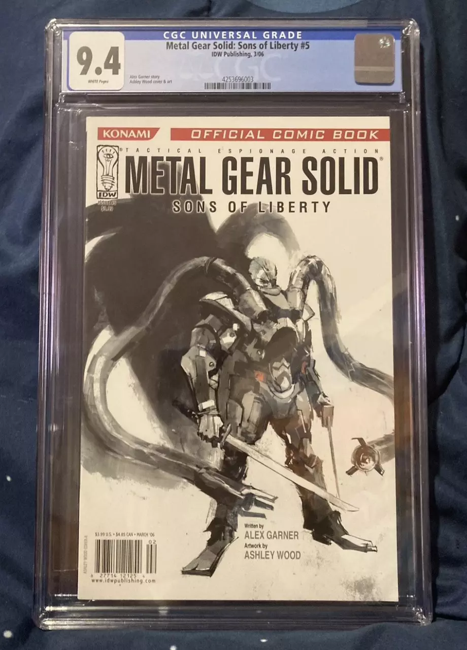 Metal Gear Solid: Sons of Liberty #5 - CGC 9.4 - RARE - CBCS - Ashley Wood thumbnail