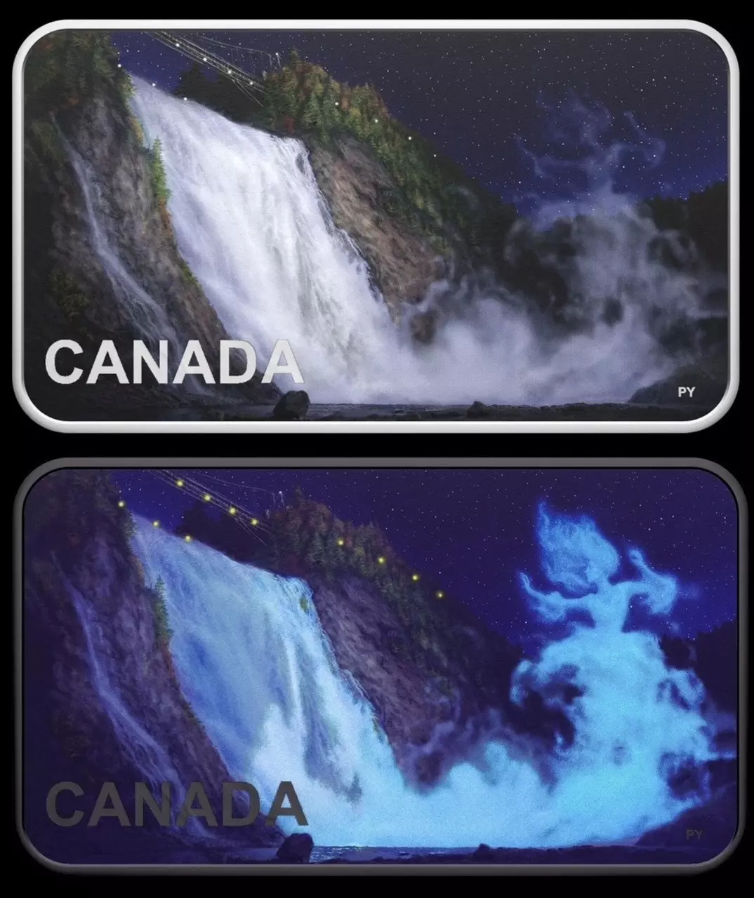 2025-RCM Canadian $20 HAUNTED LADY IN WHITE 1oz Glow-in-the-Dark Silver Bar/Coin thumbnail