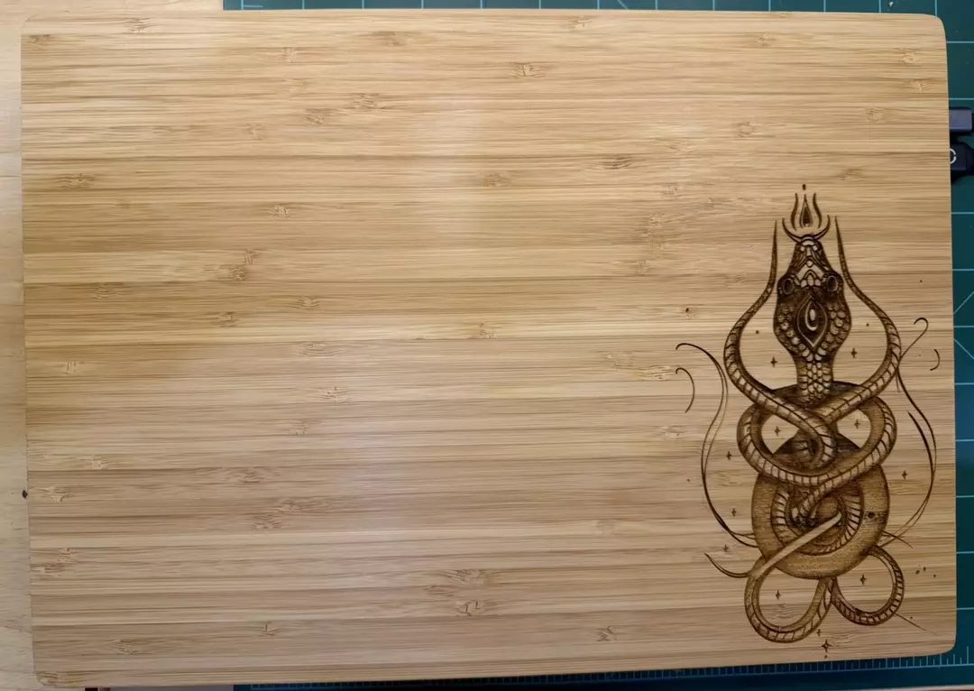 Cobra Snake cutting board thumbnail