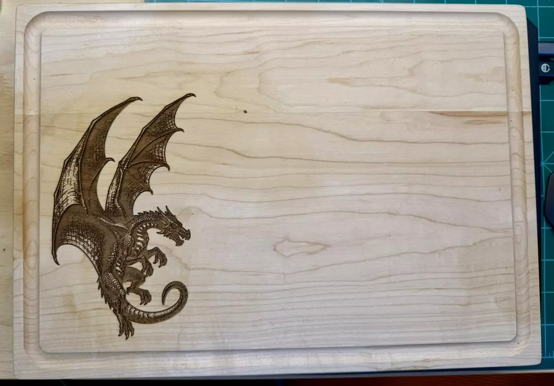 Flying Dragon cutting board thumbnail