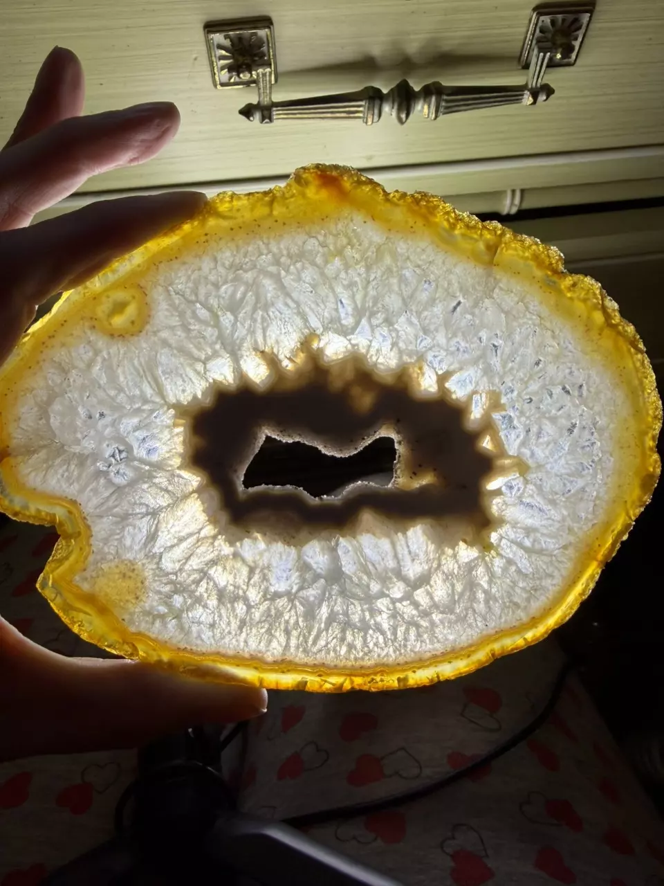 Natural Agate Slice with Druzy Window — Collector Specimen | Shipped thumbnail