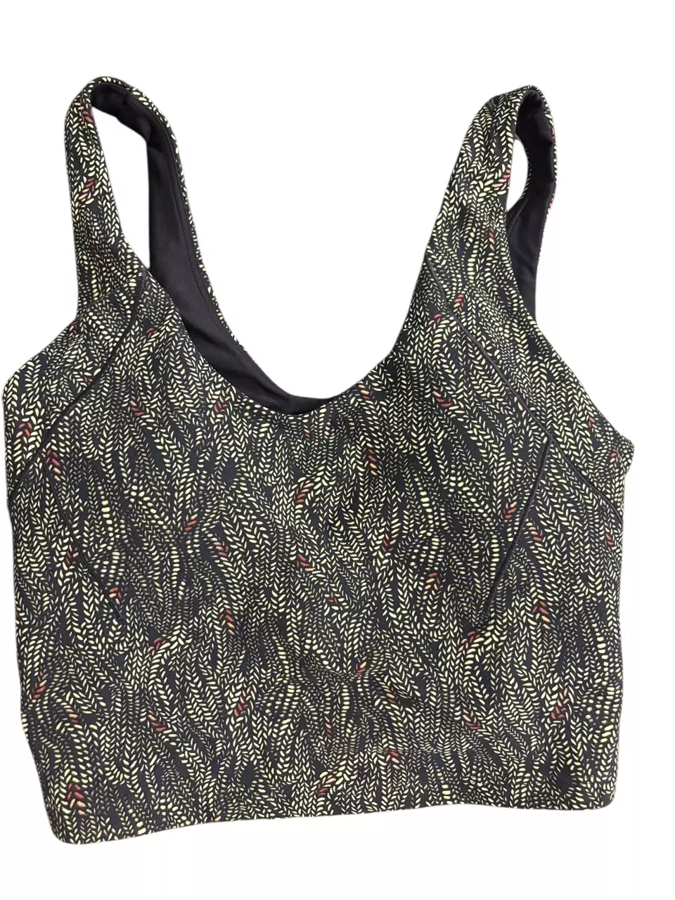 Calia Inspire Scoop Neck Tank Bra Women Small Black Serpent Print NWT thumbnail