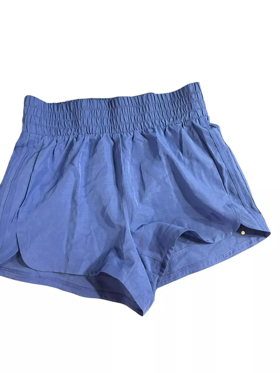 Adidas Women Pacer Shorts Small Blue High Rise 3 Inch Inseam Training NWT thumbnail