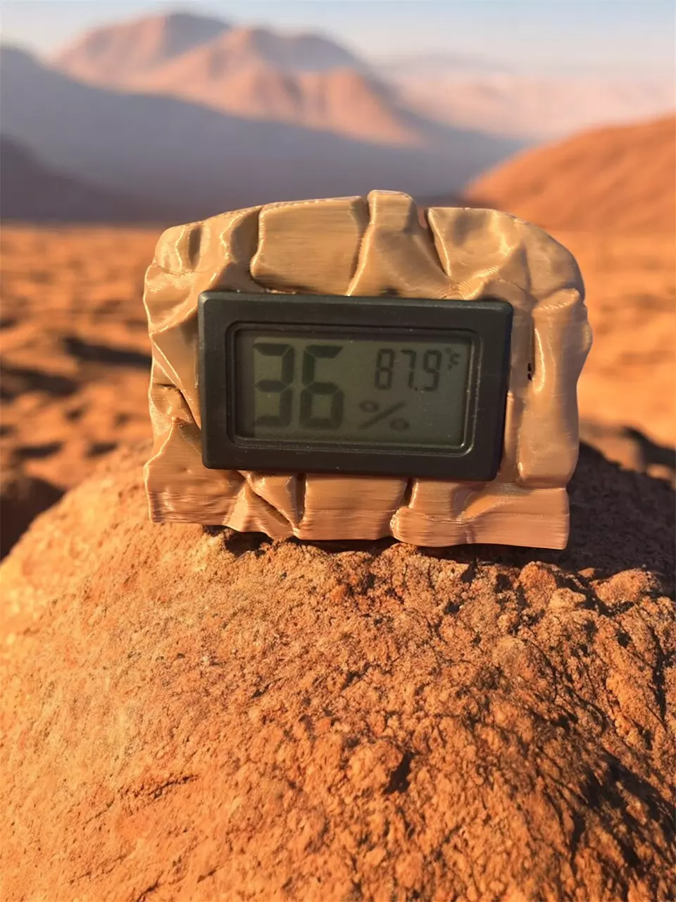 Hygrometer/Temp Gauge Rock thumbnail