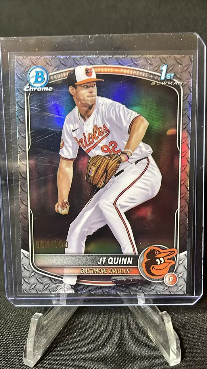 2025 Bowman Draft Steel Refractor JT Quinn 94/100 thumbnail