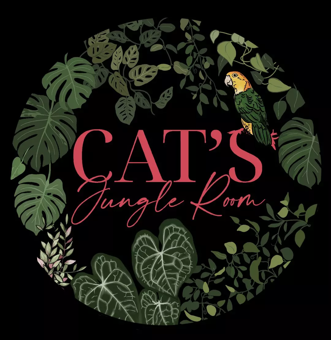 Cat’s Jungle Room Sticker- black ghost thumbnail