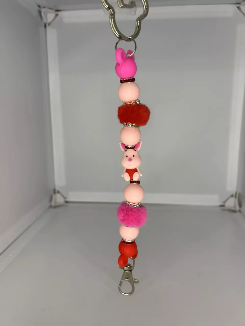 Piglet inspired Beaded Ears clip thumbnail