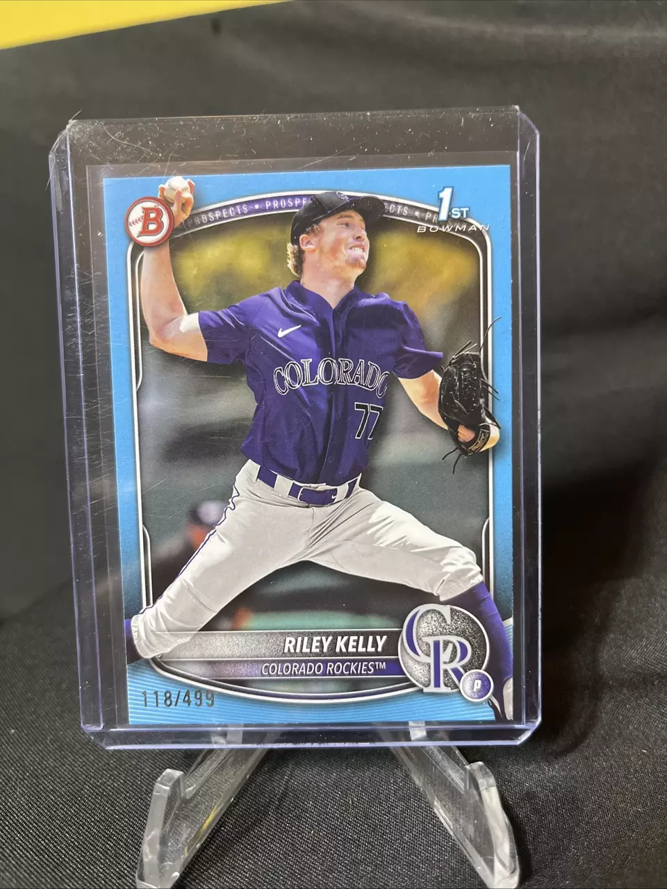 2025 Bowman Draft Sky-Blue Riley Kelly 118/499 thumbnail