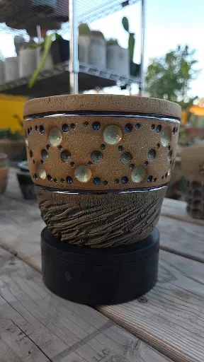 Handbuilt ceramic pot thumbnail