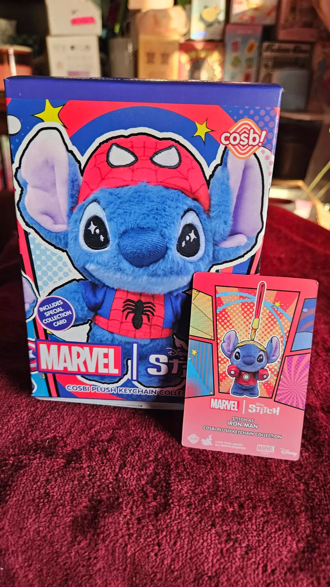 Marvel Stitch Cosbi Plush Keychain Collect thumbnail