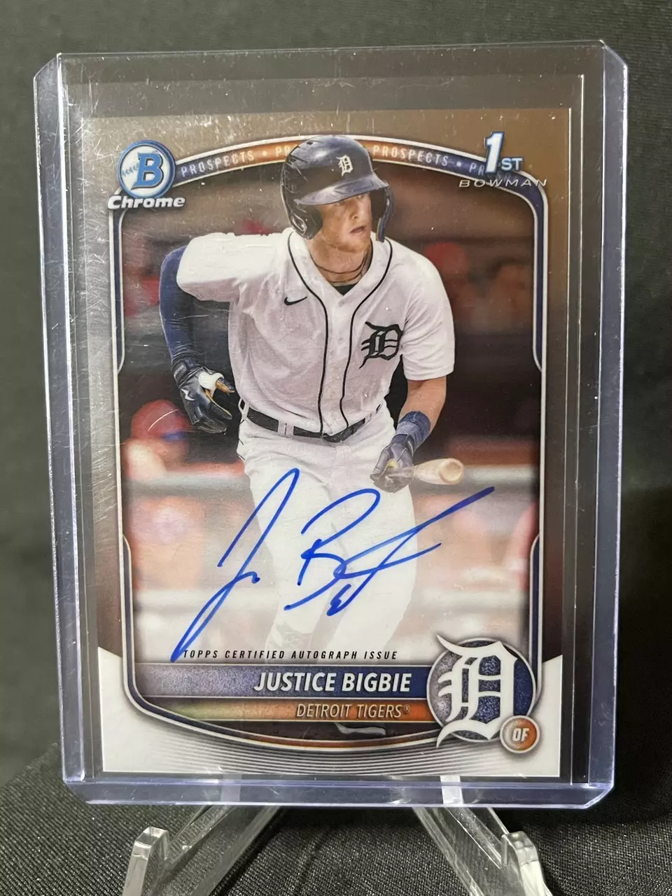 2025 Bowman Chrome Detroits Justice Bigbie Auto thumbnail