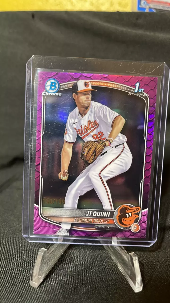 2025 Bowman Draft Reptilian Refractor JT Quinn 150/199 thumbnail