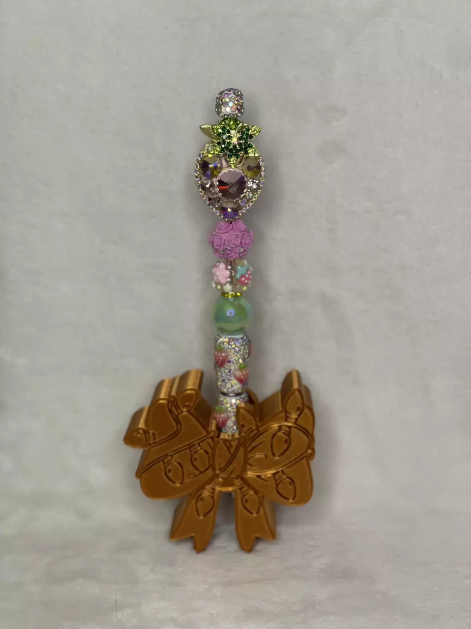 Luxe Beaded Pen - Pink Strawberry thumbnail