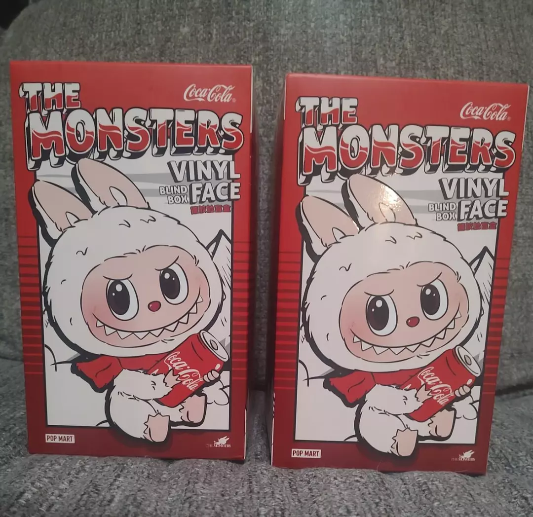 Pop Mart Coca-Cola the monster's vinyl face set card confirmed thumbnail