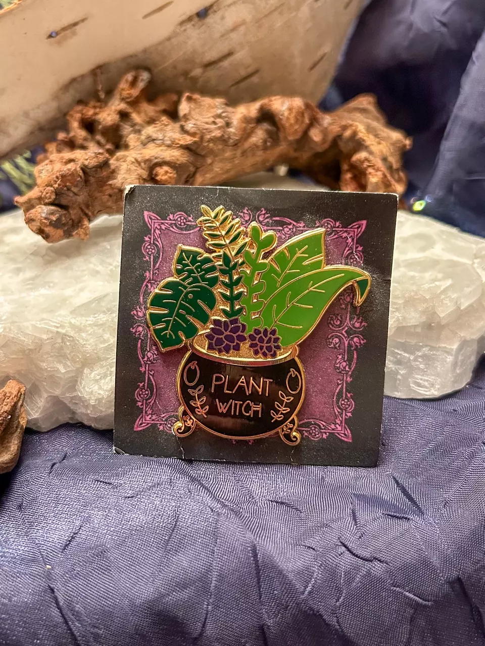 Plant Witch Enamel Pin - was $12 thumbnail